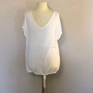 Armani Exchange - White Tee Shirt Top ((Size XXS))